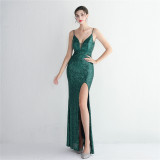 sequins Plus Size Fat Size Costume Formal Party Evening Dress