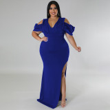 Plus Size Women's Hi-Cut Dress