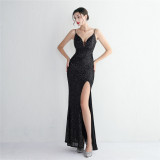 sequins Plus Size Fat Size Costume Formal Party Evening Dress