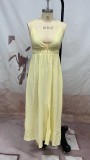 Summer Ladies Mid Straps Loose Dress Holidays Style Beach Dress
