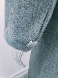 Women Vintage Turndown Collar Long Jacket