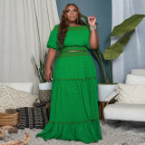 Fashion Spring Fashion Women'S Suit Two Piece Maxi Skirt Set