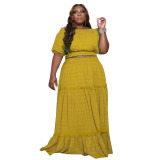 Fashion Spring Fashion Women'S Suit Two Piece Maxi Skirt Set