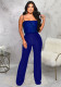 Fashion women's trousers suspender sequins Jumpsuit
