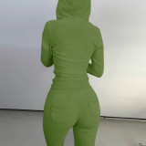 Women's Autumn/Winter Fleece Vest Hooded Three-Piece