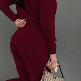 Women's Autumn/Winter Fleece Vest Hooded Three-Piece