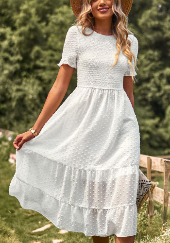 Women summer short sleeve dress