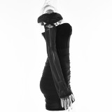 Women Sexy One Shoulder Sleeve Backless Strapless Dress