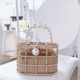 French Bag Trendy Pearl Bucket Bag Summer Handbag Bag Women'S Bag