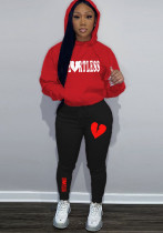 Plus Size Women's Fashion Print Contrast Set Sport Two-Piece Plus Size Women's Fashion Print Contrast Set Sport Two-Piece