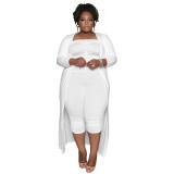 Spring Plus Size Women's Fashion Butt Tight Fitting Sexy Club Two-Piece Set