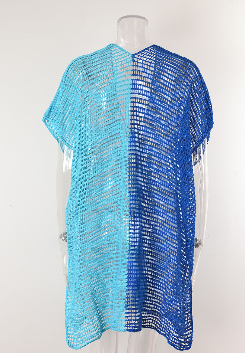 Knitted Hollow-Out Tassel Cover-Up Blouse for Summer Holidays