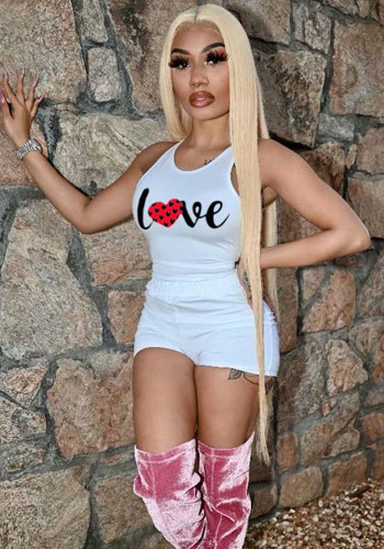 Sport Casual Fashion Print Stank Ans Shorts Women'S Two-Piece Set