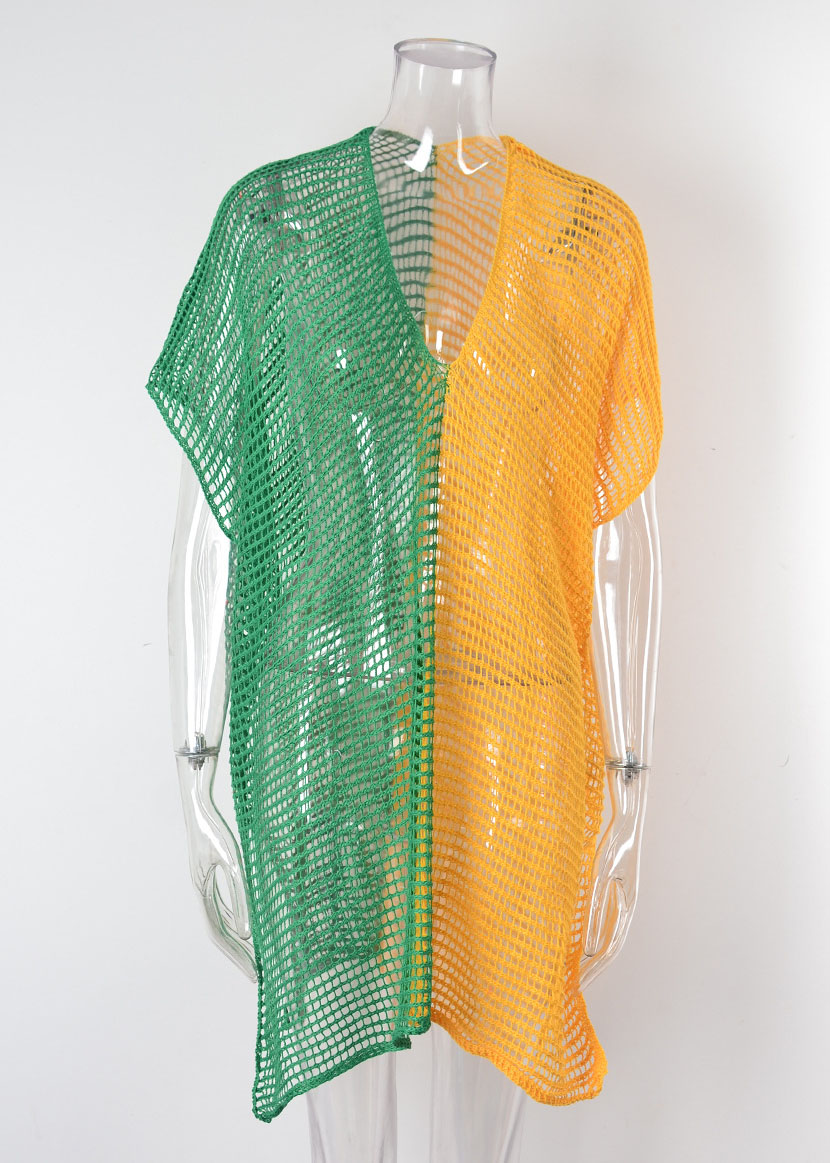 Knitted Hollow-Out Tassel Cover-Up Blouse for Summer Holidays
