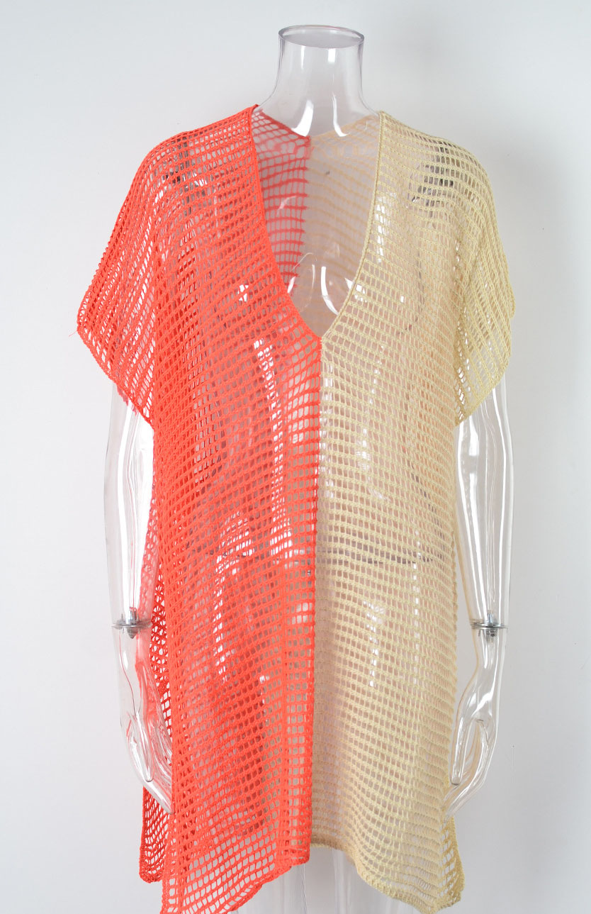 Knitted Hollow-Out Tassel Cover-Up Blouse for Summer Holidays
