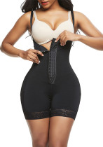 Plus Size Women Butt Lifter Three Breasted Zipper Shapewear belly Shorts