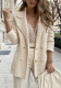 Women Casual Ribbed Loose Blazer