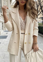Women Casual Ribbed Loose Blazer Women Casual Ribbed Loose Blazer