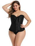 Zipper corset tummy control Tight Fitting corset bride dress court corset