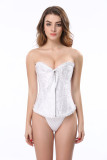 Zipper corset tummy control Tight Fitting corset bride dress court corset