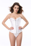 Zipper corset tummy control Tight Fitting corset bride dress court corset