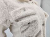 Women's Plush Solid Color Coat