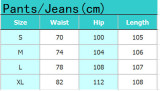 Women's Cargo Multi Pocket Straight Fit Denim Trousers