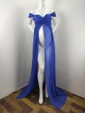 Pregnant Women Sexy Off Shoulder Slit Maxi Party Dress