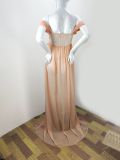 Pregnant Women Sexy Off Shoulder Slit Maxi Party Dress