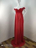 Pregnant Women Sexy Off Shoulder Slit Maxi Party Dress