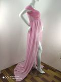 Pregnant Women Sexy Off Shoulder Slit Maxi Party Dress