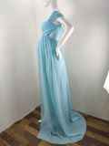 Pregnant Women Sexy Off Shoulder Slit Maxi Party Dress