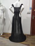 Pregnant Women Sexy Off Shoulder Slit Maxi Party Dress