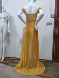 Pregnant Women Sexy Off Shoulder Slit Maxi Party Dress