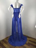 Pregnant Women Sexy Off Shoulder Slit Maxi Party Dress