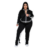 Women Long Sleeve Top and Pants Sports Two-Piece Set