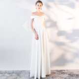 Women Black Party Dress Sexy Off Shoulder Evening Dress