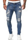men Ripped Trendy Black Denim Pants