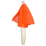 Sexy chiffon elegant pleated hollow out dress