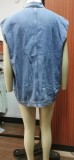 Women Fashion Loose Denim Vest