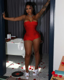 Women summer sexy off shoulder Romper