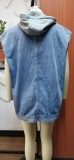 Women Fashion Loose Denim Vest