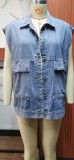 Women Fashion Loose Denim Vest