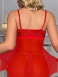 Sexy Lingerie Sexy Erotic Lace Irregular Straps Night Dress
