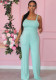 Women Solid Sling Pocket Jumpsuit