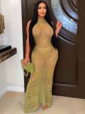 Women Summer Sexy Hollow Beach Long Dress