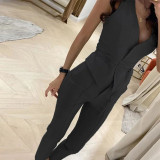 Summer Chic Slim Waist Sexy Vest Tight Pants Two-Piece Set For Women