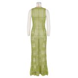 Women Summer Sexy Hollow Beach Long Dress