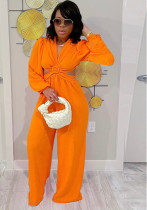 Sexy solid color long Halter Neck Jumpsuit