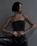 Summer Diamond Fishnet Women'S T-Shirt Top